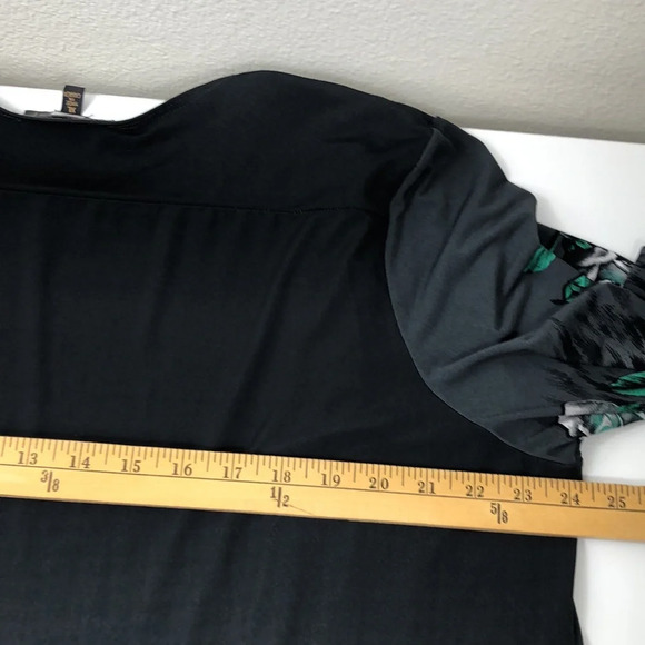 2/$30 Picadilly Fashion Slinky Cardigan Size XL Open Front Floral Animal Print - Picture 11 of 15